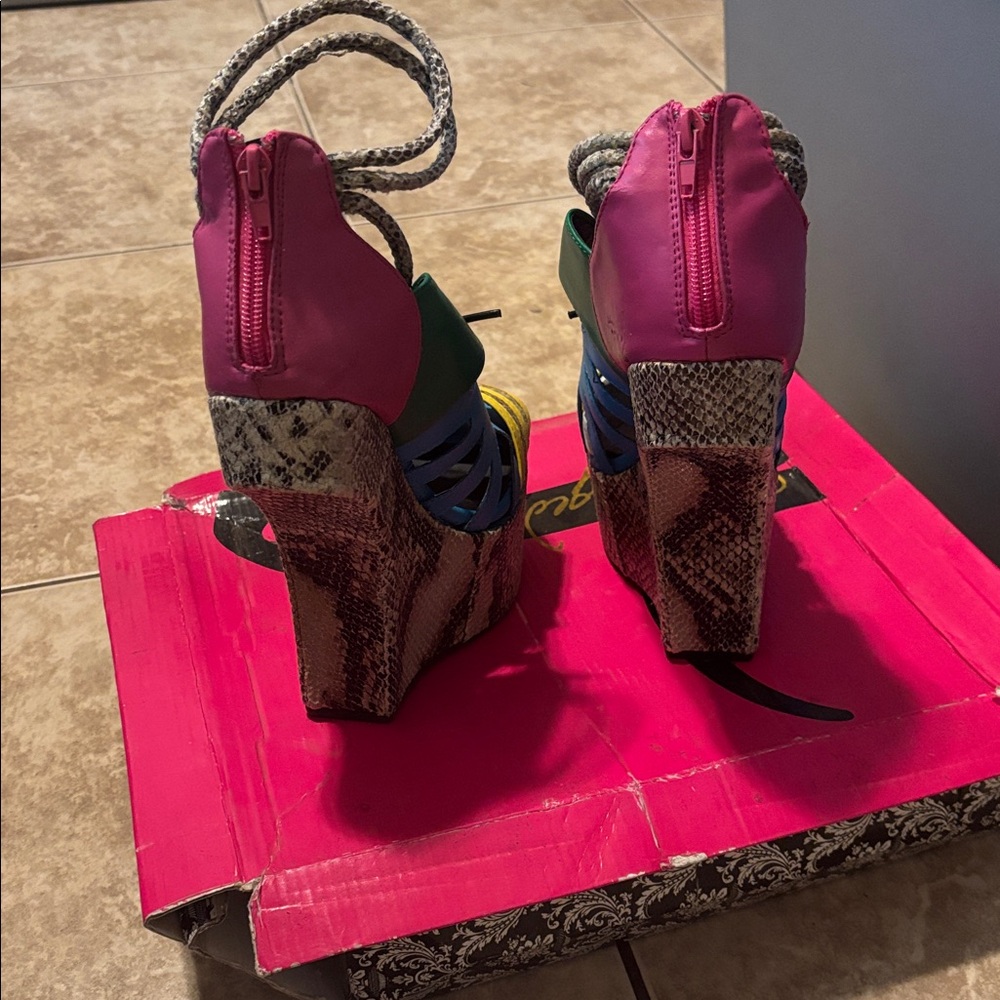 Privileged Multicolor Platform Heels - image 3